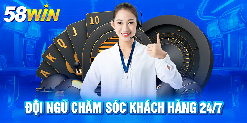 Đội ngũ chăm sóc khách hàng 24/7